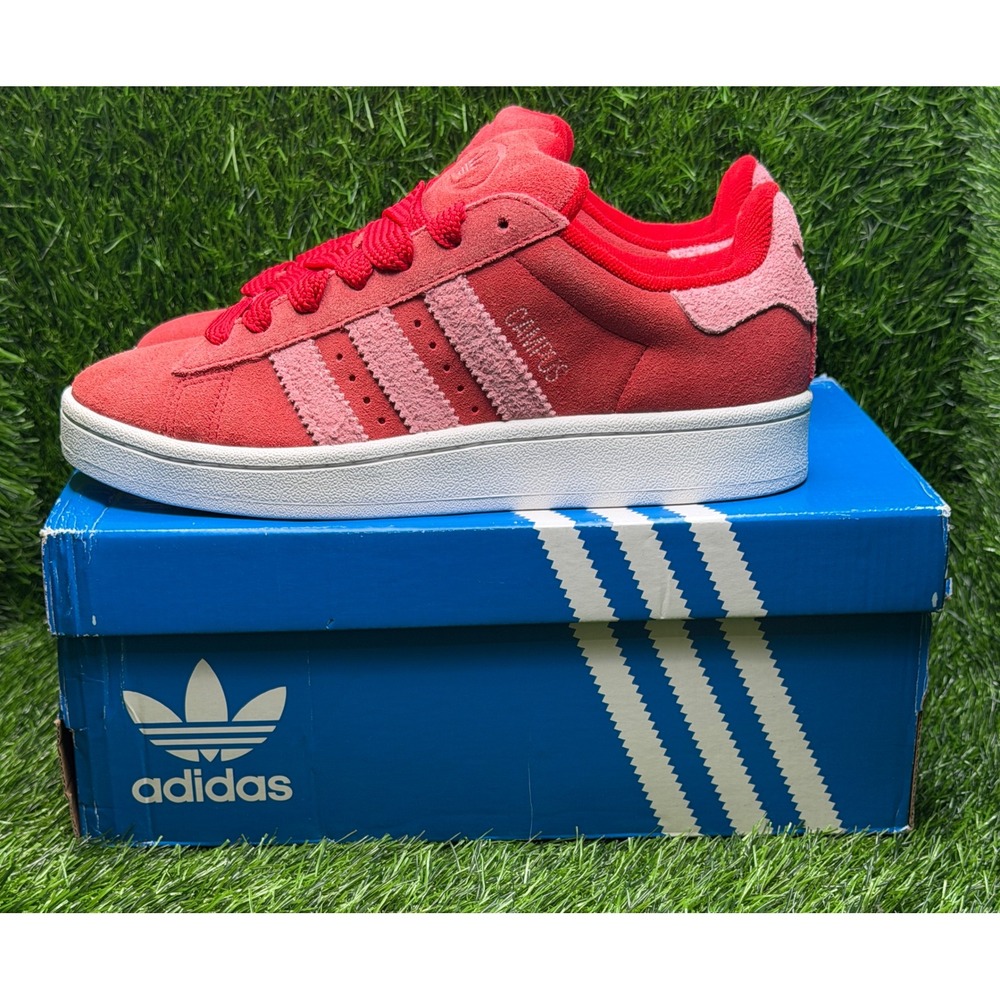 Adidas Campus 00s Women's 7 Red Pink Suede Sneakers NIB IF9637